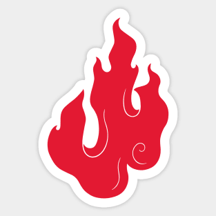 Flame (red) Sticker